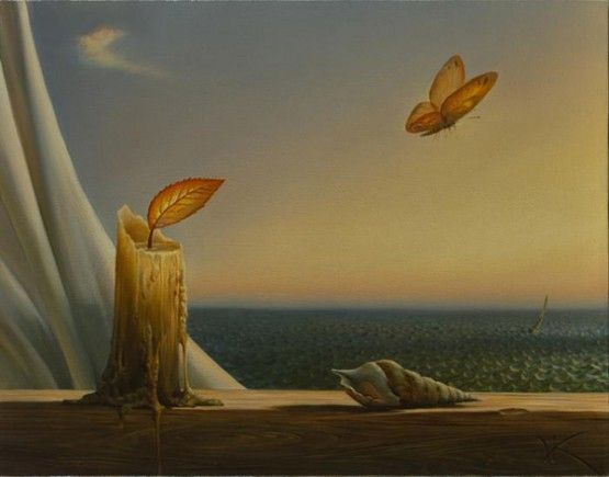 vela con mariposa de Vladimir