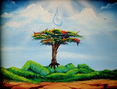 gota sobre arbol