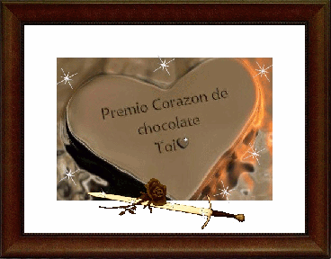 corazón de chocolate